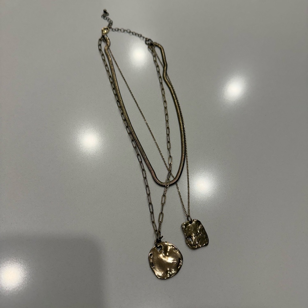 Free People Gold Layered Necklace